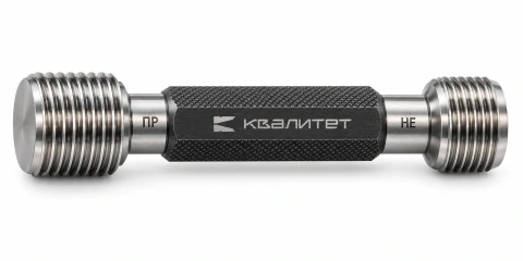 Двусторонний резьбовой калибр-пробка ПР и НЕ — иллюстрация типа изделия